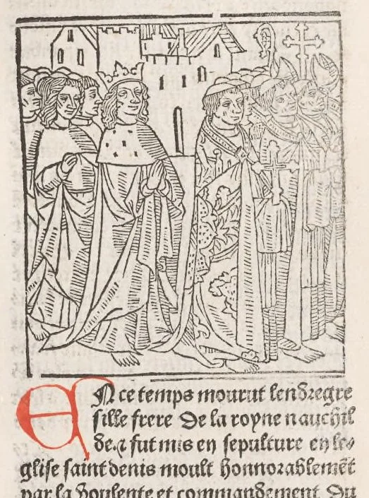 An illustration from Chroniques de France (1ère partie), leaf 196