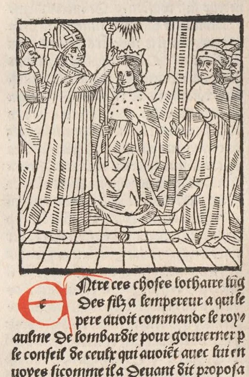 An illustration from Chroniques de France (1ère partie), leaf 355