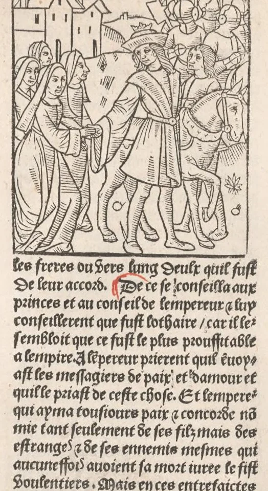 An illustration from Chroniques de France (1ère partie), leaf 374