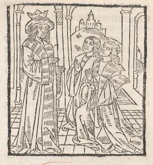 An illustration from Chroniques de France (1ère partie), leaf 418