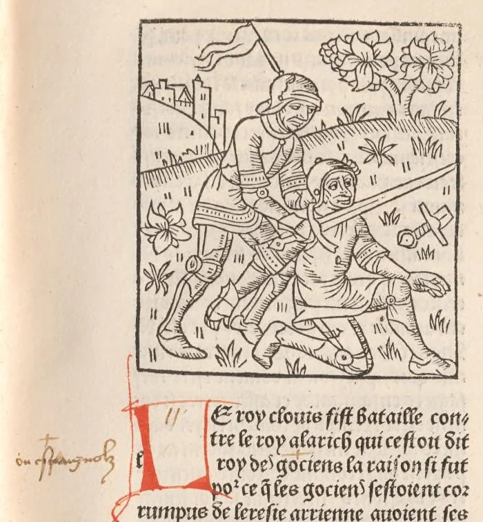An illustration from Chroniques de France (1ère partie), leaf 46