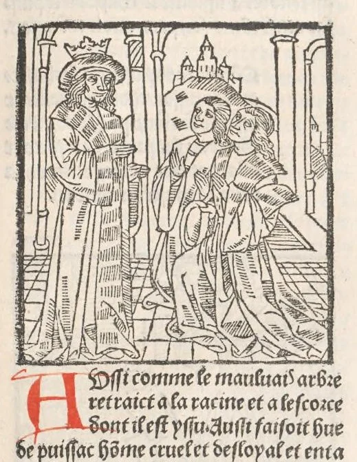 An illustration from Chroniques de France (1ère partie), leaf 506