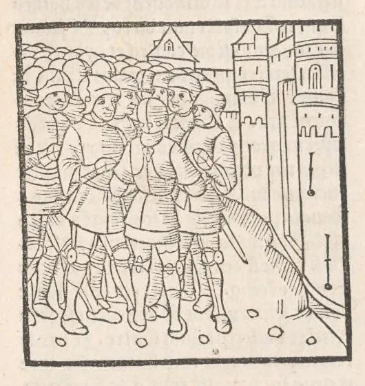 An illustration from Chroniques de France (1ère partie), leaf 550