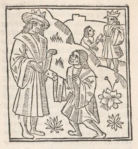 An illustration from Chroniques de France (1ère partie), leaf 556