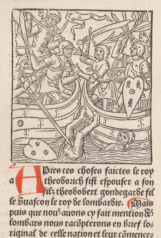 An illustration from Chroniques de France (1ère partie), leaf 68
