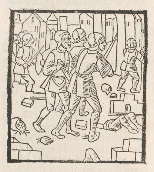 An illustration from Chroniques de France (2ème partie), leaf 110