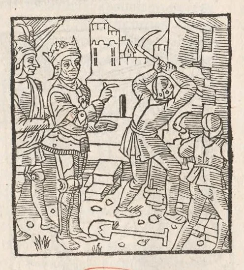 An illustration from Chroniques de France (2ème partie), leaf 144