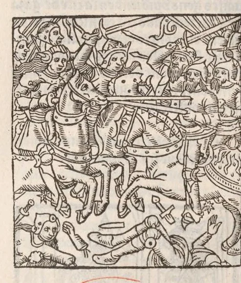 An illustration from Chroniques de France (2ème partie), leaf 151
