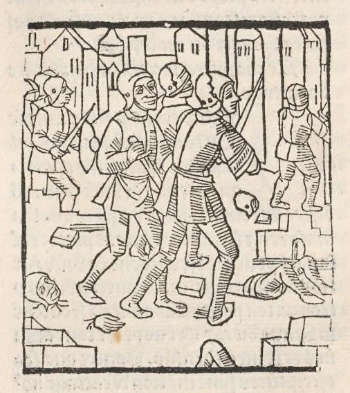 An illustration from Chroniques de France (2ème partie), leaf 206