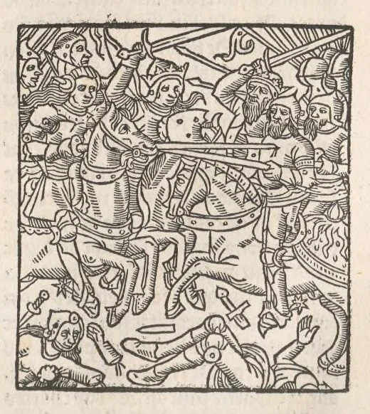 An illustration from Chroniques de France (2ème partie), leaf 244