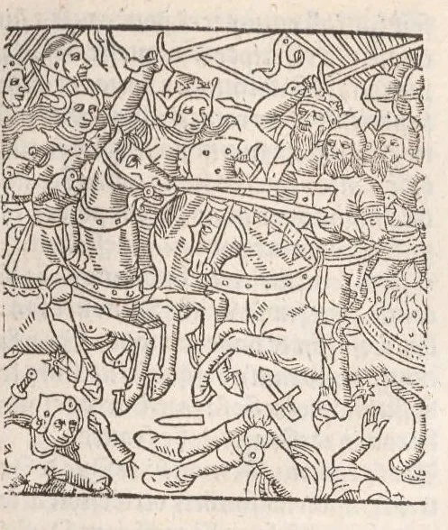 An illustration from Chroniques de France (2ème partie), leaf 484