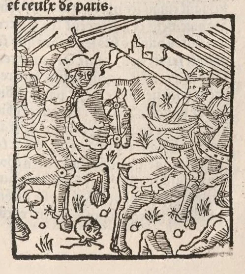 An illustration from Chroniques de France (2ème partie), leaf 519