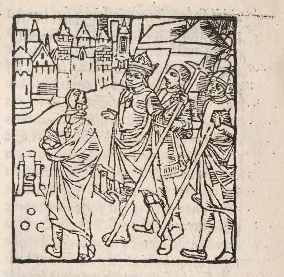 An illustration from Chroniques de France (2ème partie), leaf 525
