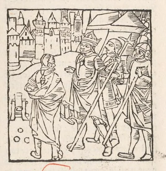 An illustration from Chroniques de France (2ème partie), leaf 538