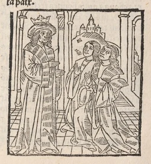 An illustration from Chroniques de France (2ème partie), leaf 555