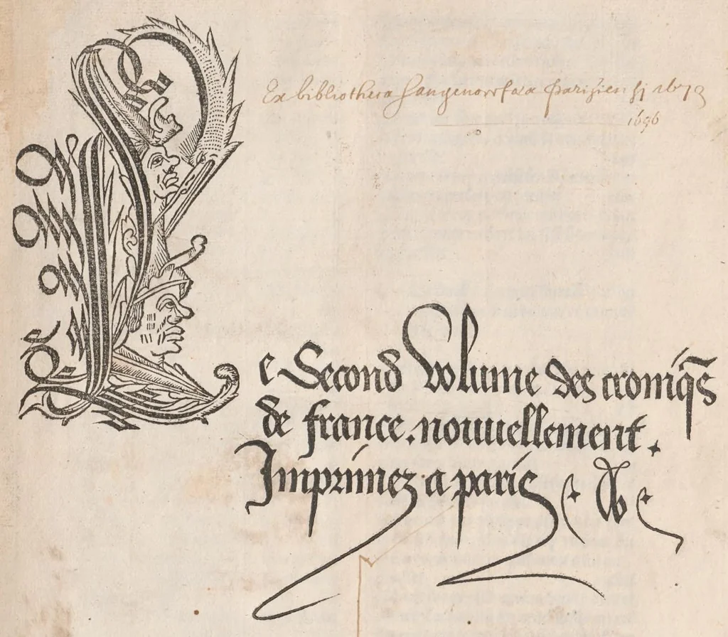An illustration from Chroniques de France (2ème partie), leaf 6