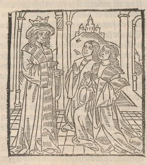 An illustration from Chroniques de France (2ème partie), leaf 77