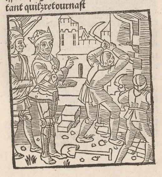 An illustration from Chroniques de France (2ème partie), leaf 85