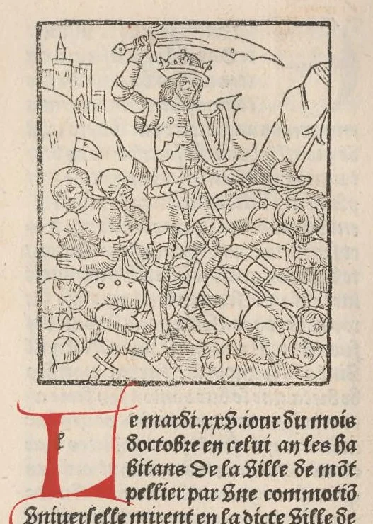 An illustration from Chroniques de France (3ème partie), leaf 107