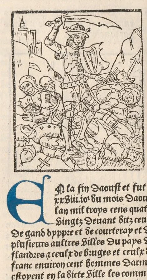 An illustration from Chroniques de France (3ème partie), leaf 111