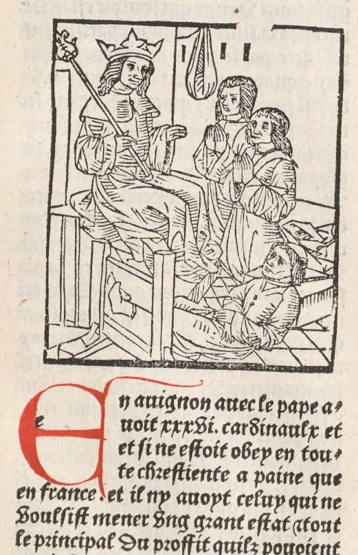An illustration from Chroniques de France (3ème partie), leaf 164