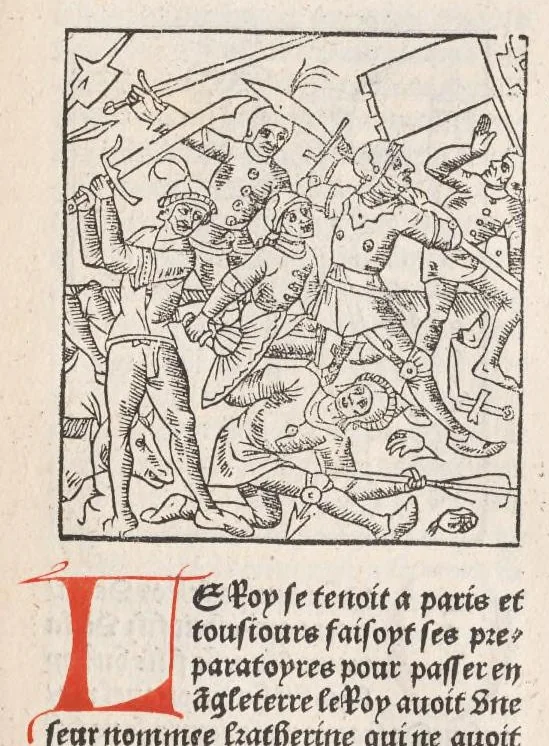 An illustration from Chroniques de France (3ème partie), leaf 170