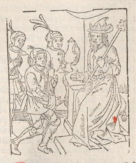 An illustration from Chroniques de France (3ème partie), leaf 181