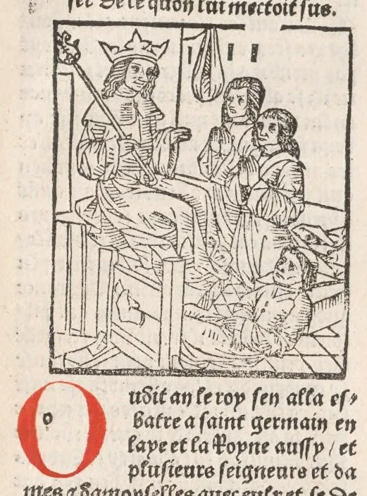 An illustration from Chroniques de France (3ème partie), leaf 194