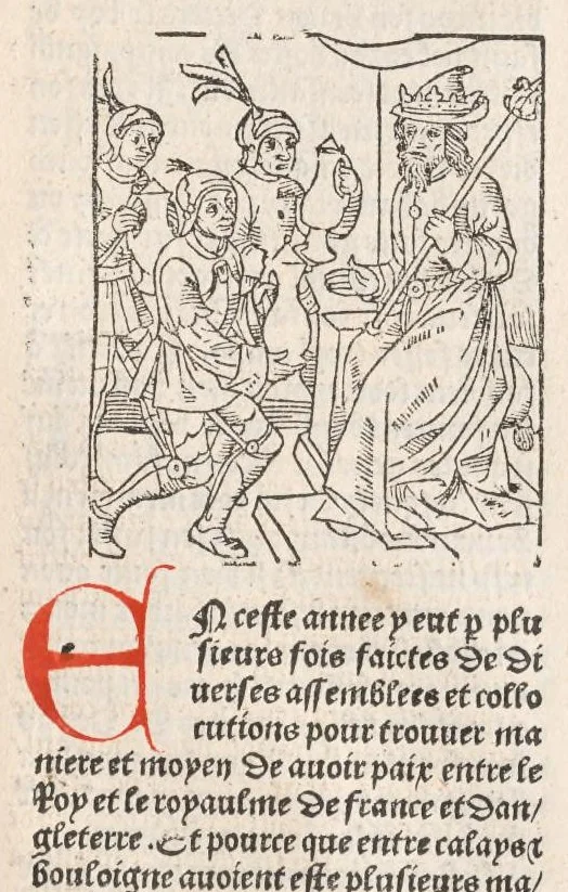 An illustration from Chroniques de France (3ème partie), leaf 198