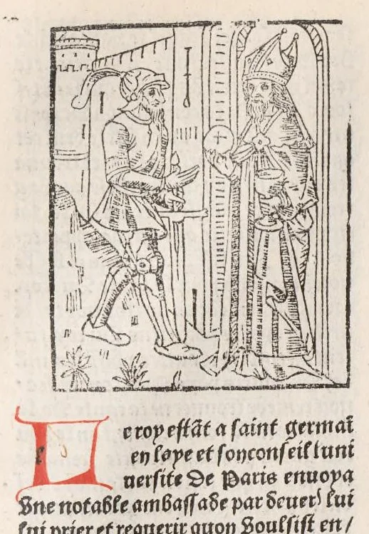 An illustration from Chroniques de France (3ème partie), leaf 211