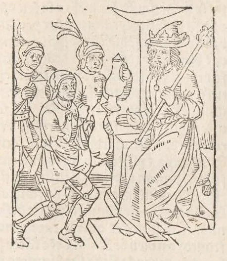 An illustration from Chroniques de France (3ème partie), leaf 383