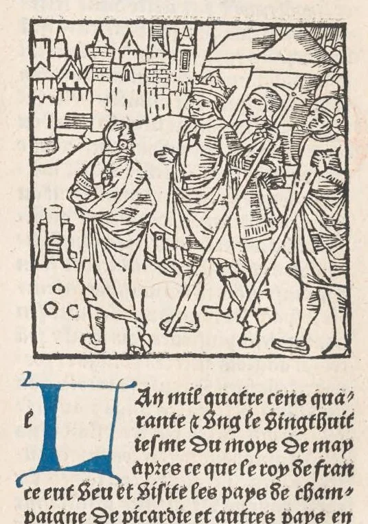 An illustration from Chroniques de France (3ème partie), leaf 386