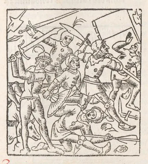 An illustration from Chroniques de France (3ème partie), leaf 71