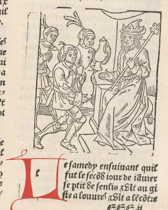 An illustration from Chroniques de France (3ème partie), leaf 84