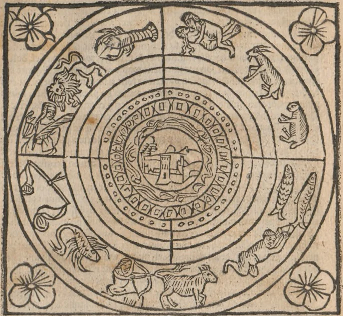 An illustration from [Calendrier des bergers :] Kalendrier et compost des bergiers, 1506, leaf 120