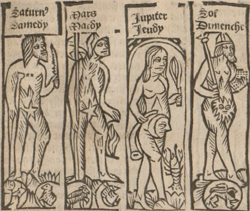 An illustration from [Calendrier des bergers :] Kalendrier et compost des bergiers, 1506, leaf 136