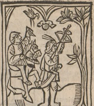 An illustration from [Calendrier des bergers :] Kalendrier et compost des bergiers, 1506, leaf 140