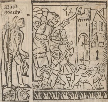 An illustration from [Calendrier des bergers :] Kalendrier et compost des bergiers, 1506, leaf 141