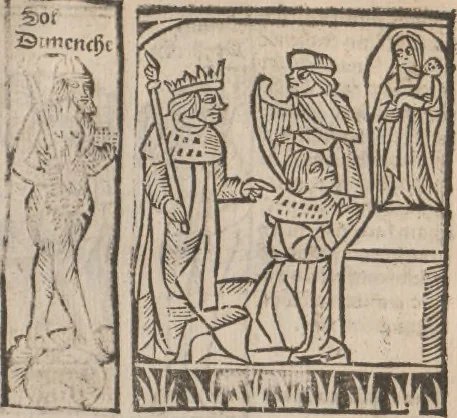 An illustration from [Calendrier des bergers :] Kalendrier et compost des bergiers, 1506, leaf 142