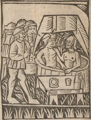 An illustration from [Calendrier des bergers :] Kalendrier et compost des bergiers, 1506, leaf 143