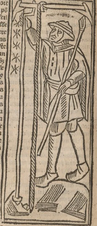 An illustration from [Calendrier des bergers :] Kalendrier et compost des bergiers, 1506, leaf 153