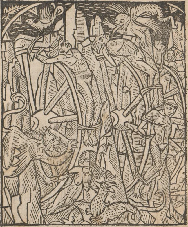 An illustration from [Calendrier des bergers :] Kalendrier et compost des bergiers, 1506, leaf 64