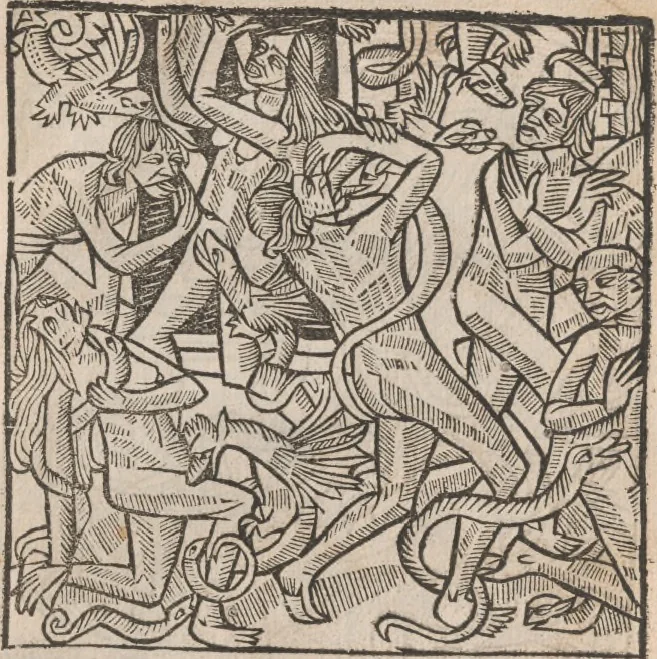 An illustration from [Calendrier des bergers :] Kalendrier et compost des bergiers, 1506, leaf 68