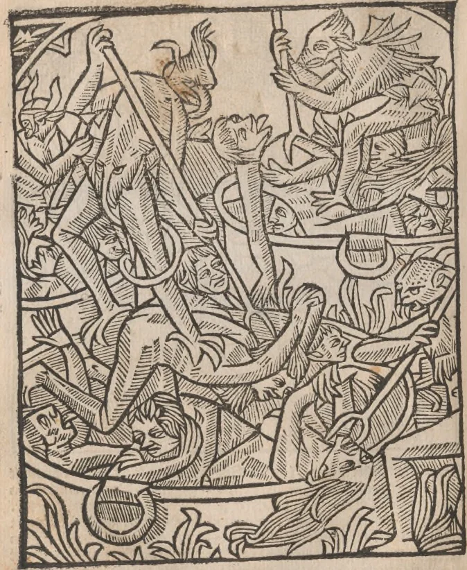 An illustration from [Calendrier des bergers :] Kalendrier et compost des bergiers, 1506, leaf 69
