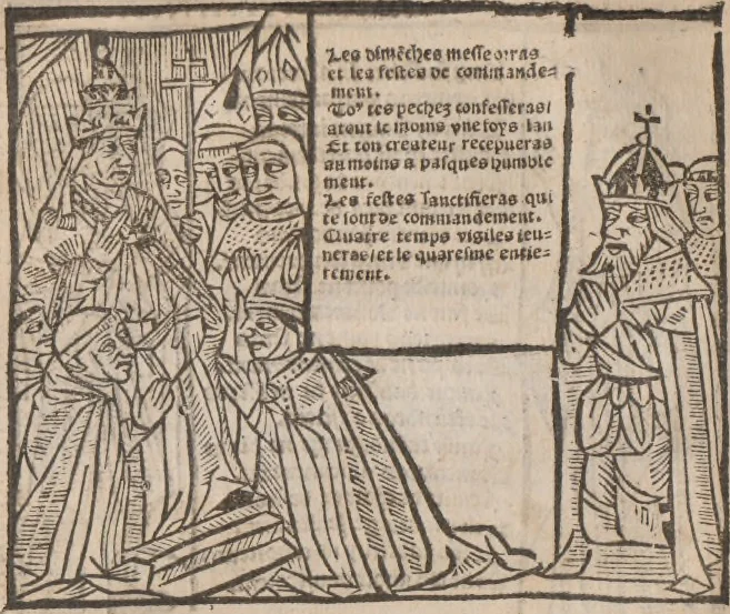 An illustration from [Calendrier des bergers :] Kalendrier et compost des bergiers, 1506, leaf 83
