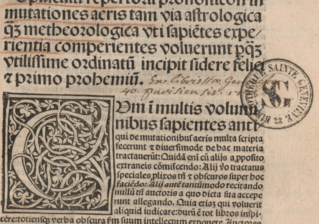 An illustration from De Mutatione aeris - De Medicorum astrologia, leaf 10