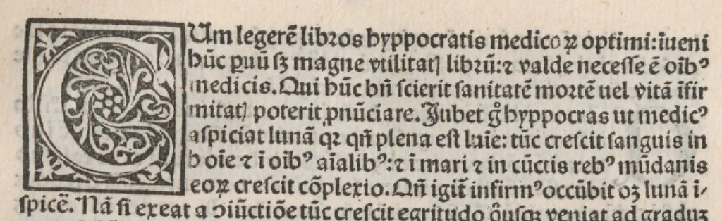 An illustration from De Mutatione aeris - De Medicorum astrologia, leaf 100