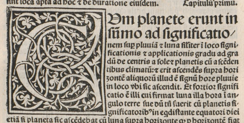 An illustration from De Mutatione aeris - De Medicorum astrologia, leaf 90