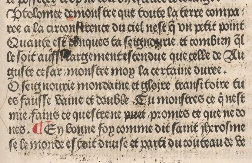 An illustration from L’estrif de fortune et de vertu, leaf 394