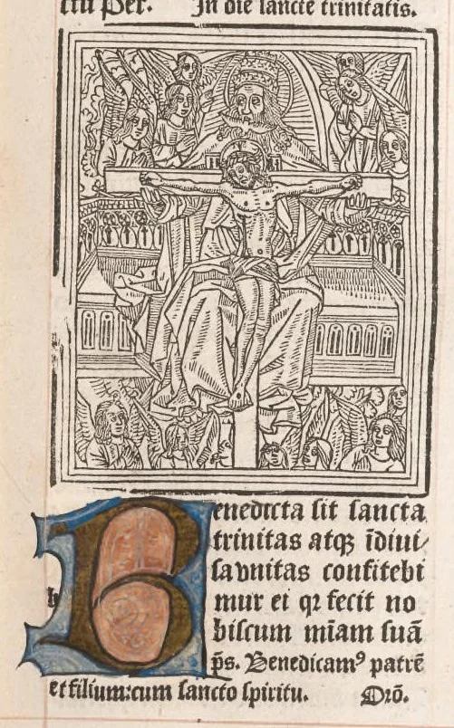 An illustration from Missale Nivernense, leaf 196